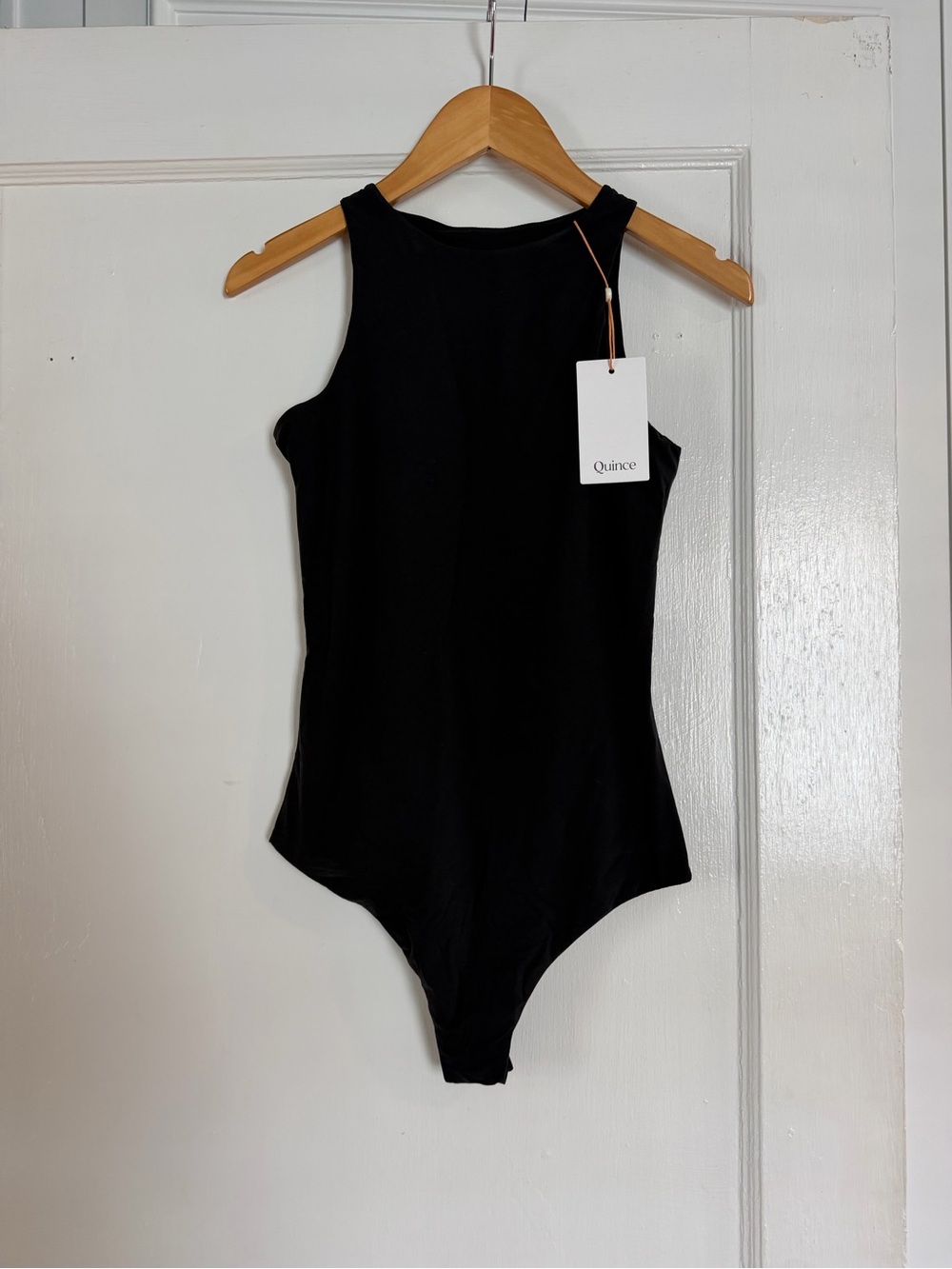 NWT Quince Second Skin High Neck Bodysuit M